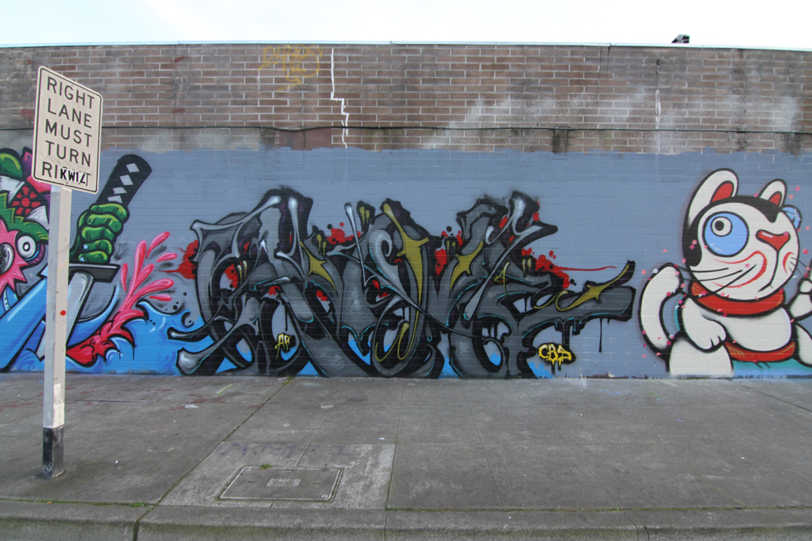 Anemal AF Graffiti in Oakland , CA in San Francisco Bay Area