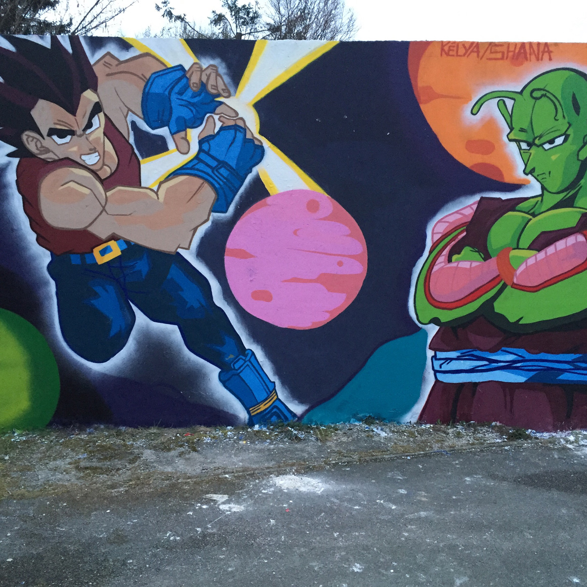 French artist K2 Color your life street art DBZ3 in Boege France 